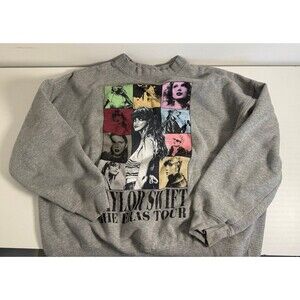 Taylor Swift The Eras Tour Graphic Sweatshirt Gray Size S